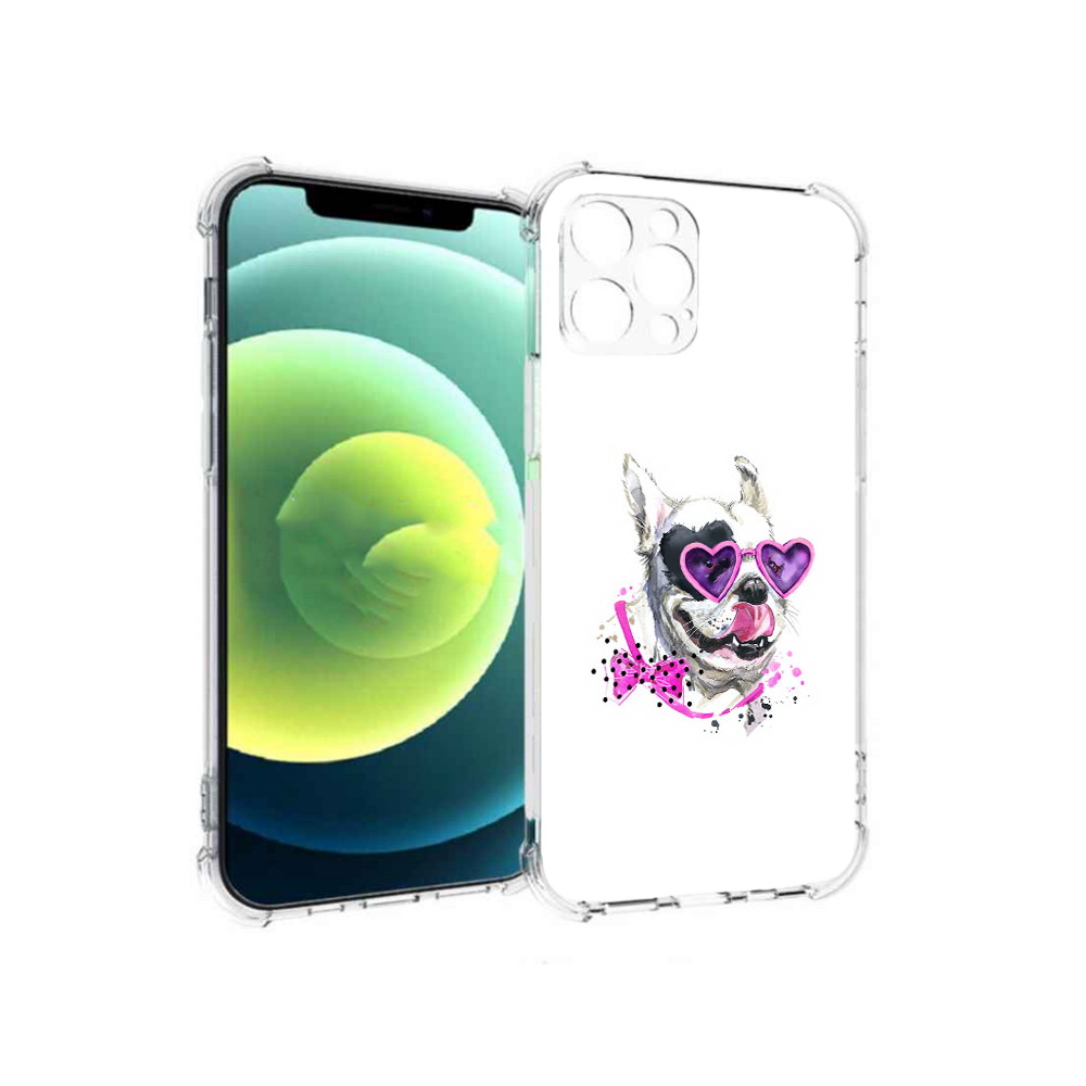 

Чехол MyPads Tocco для Apple iPhone 12 Pro акварельный пёс (PT157529.613.218), Прозрачный, Tocco
