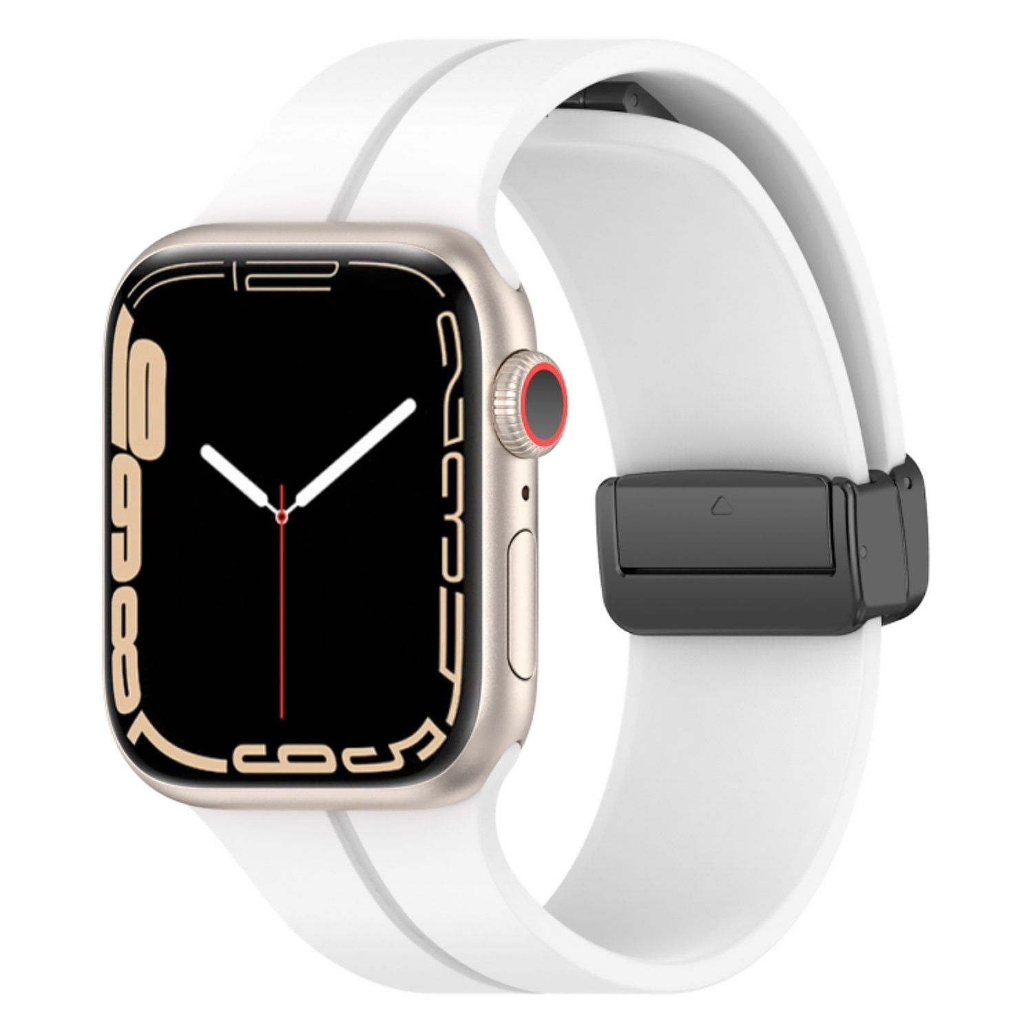 

Ремешок Watch 38/40/41 mm силиконовый на магните <белый>