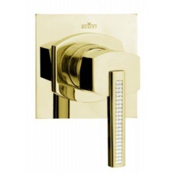 фото Смеситель для душа webert azeta cristal bath gold as880101010 42460