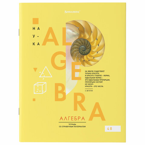 

Тетрадь предметная BRAUBERG VISION АЛГЕБРА, клетка, 404249