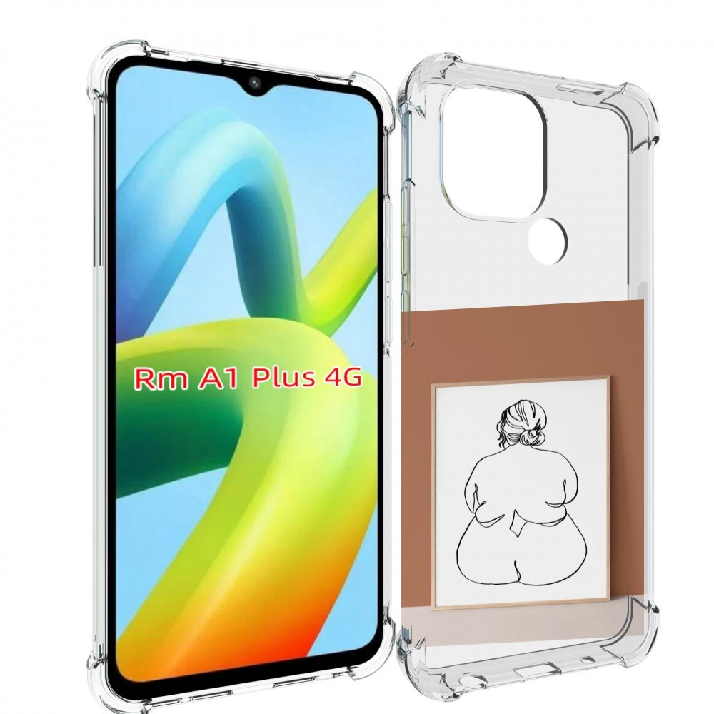 

Чехол MyPads Body Positive Female Figure Line Art женский для Xiaomi Redmi A1 Plus +, Прозрачный, Tocco