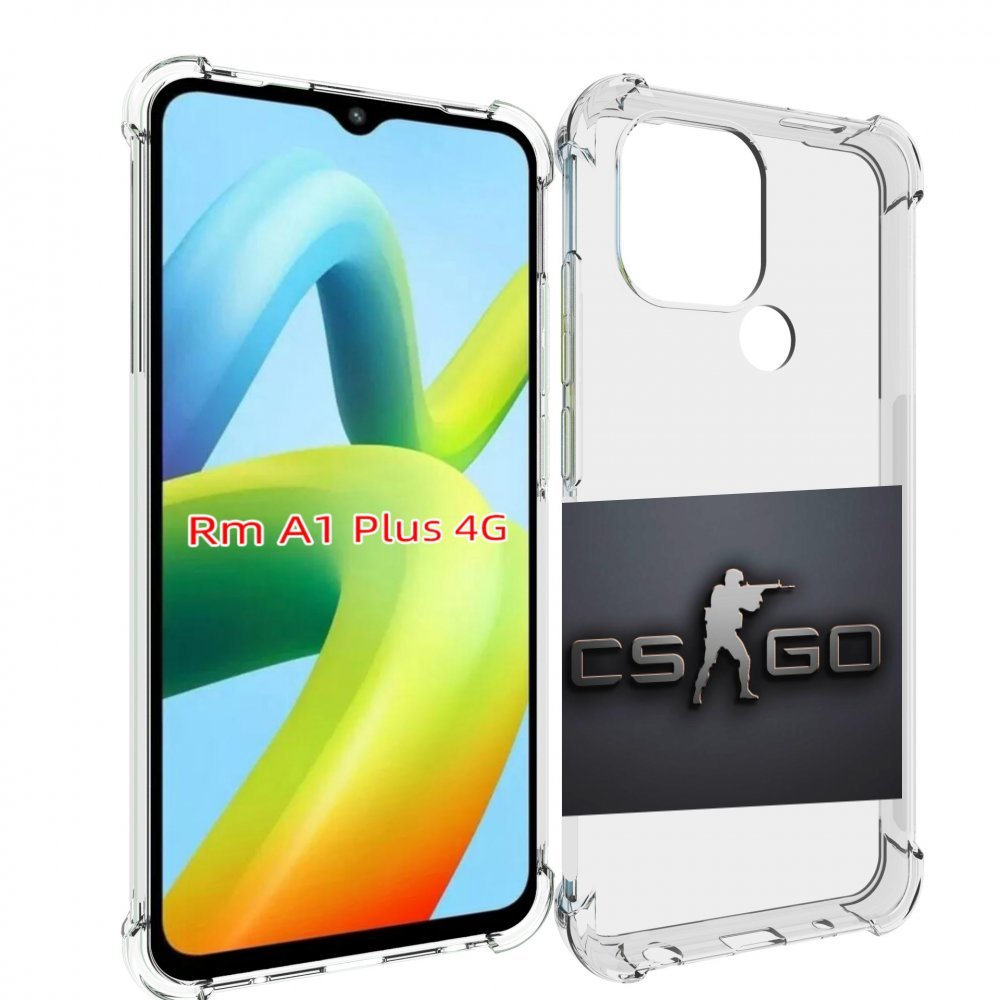 

Чехол MyPads CS go логотип мужской для Xiaomi Redmi A1 Plus +, Прозрачный, Tocco