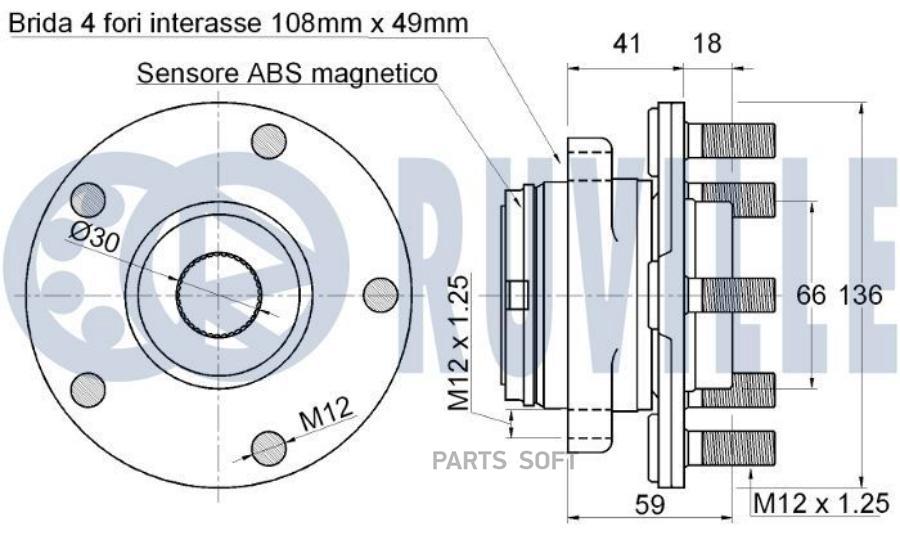 

Подшипник-Ступица Nissan Maxima T.T. Murano (Z50) 3.5