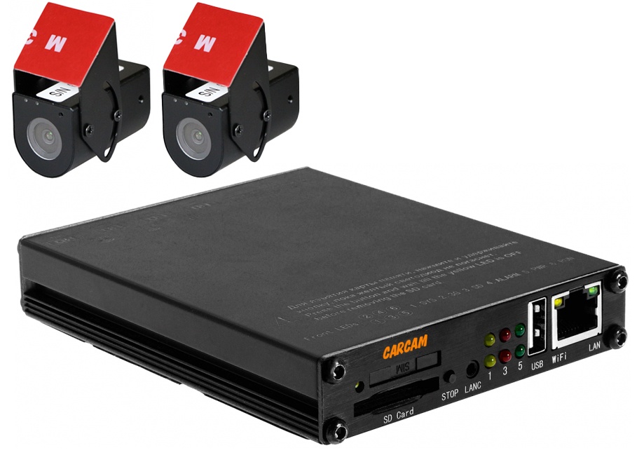 

Комплект мониторинга транспорта CARCAM QUADRO KIT 3