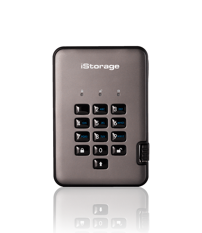 

Внешний жесткий диск iStorage DiskAshur PRO2 1ТБ (IS-DAP2-256-1000-C-G), DiskAshur PRO2