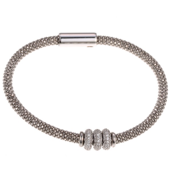 

Браслет из серебра с фианитом р. 18 Element47 006-1722B_BT_001_WG, 006-1722B_BT_001_WG