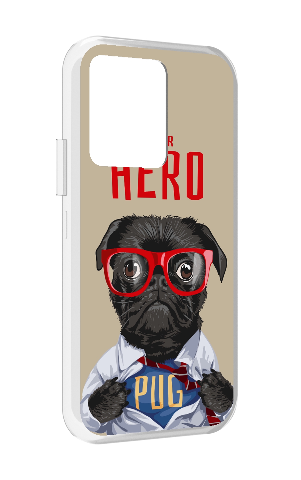 

Чехол MyPads Герой-PUG для Vivo iQOO 10, Прозрачный, Tocco
