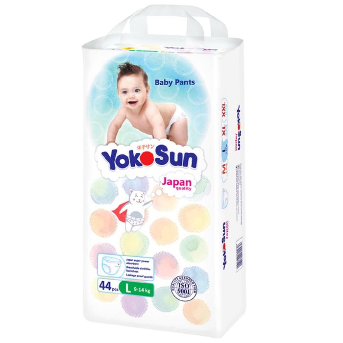 

Подгузники-трусики YokoSun L, 9-14 кг, 44 шт