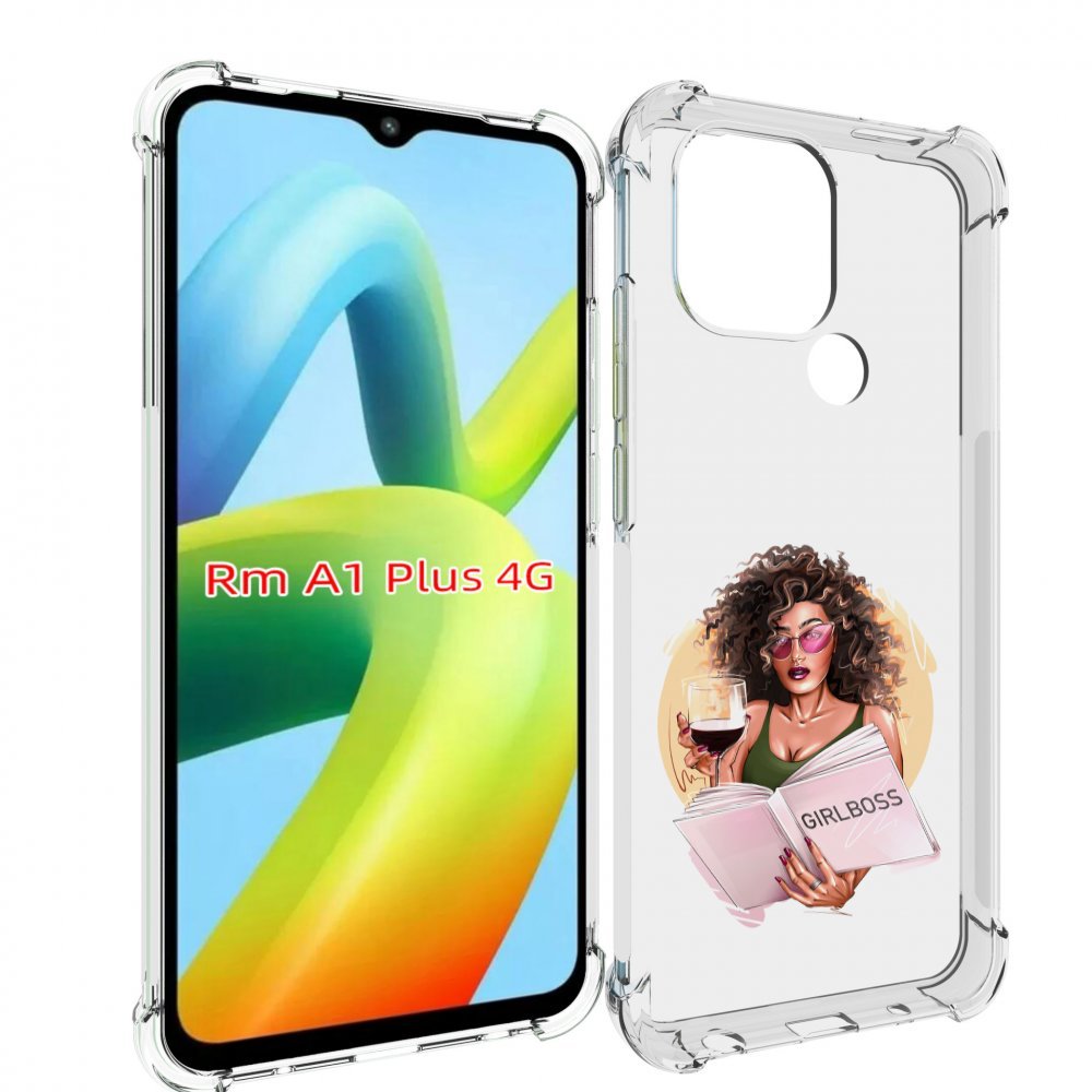 

Чехол MyPads Girlboss with wine_ Etsy женский для Xiaomi A Plus, Прозрачный, Tocco