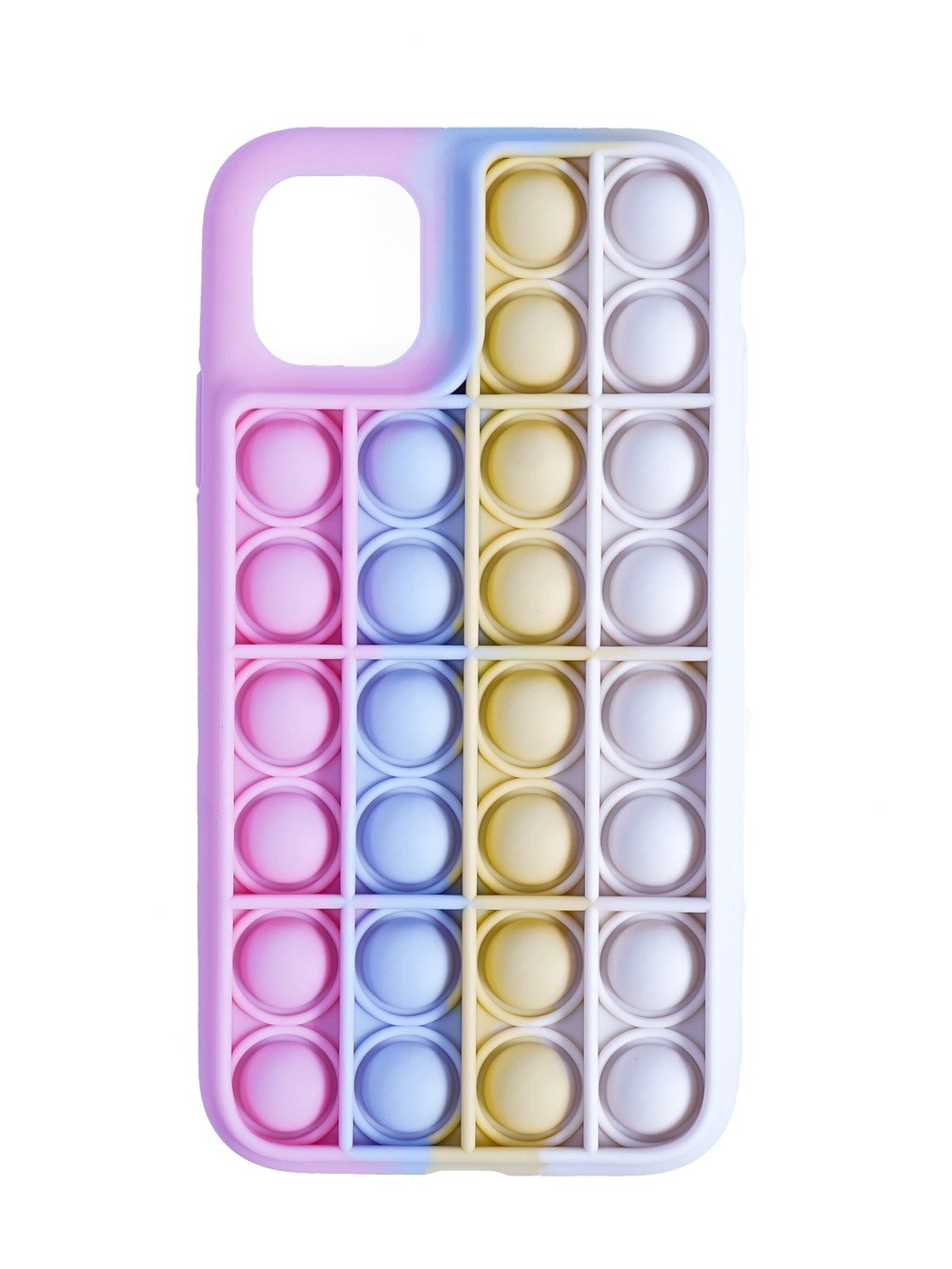 

Чехол POP IT, для iPhone 12/12 Pro, силиконовый, разноцветный