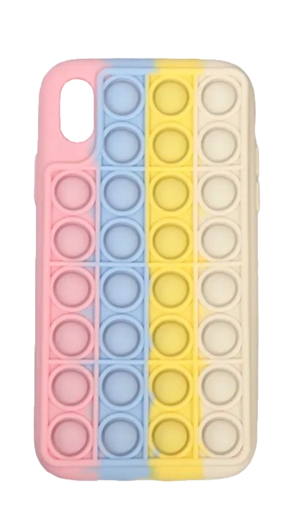 Чехол POP IT, для iPhone XR, силиконовый, разноцветный