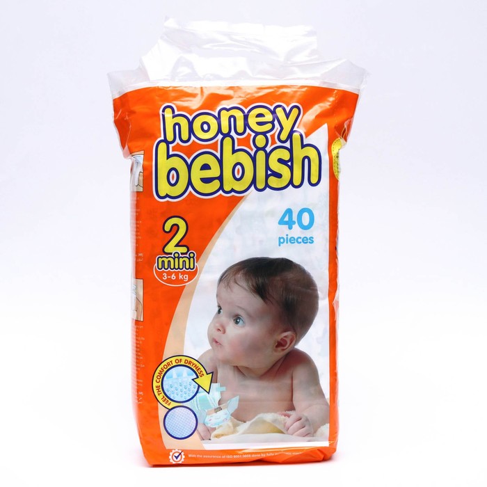 фото Подгузники детские bebish 2 mini (3 - 6 kg), 40 шт nobrand