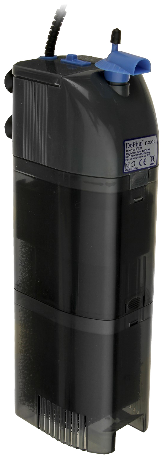 Внутренний фильтр DOPHIN F-2000 с регулятором, 16 Вт, 800 л/ч, для аквариумов до 200 л