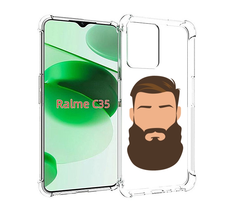 

Чехол MyPads густая-борода для Realme C35 / Narzo 50A Prime, Прозрачный, Tocco