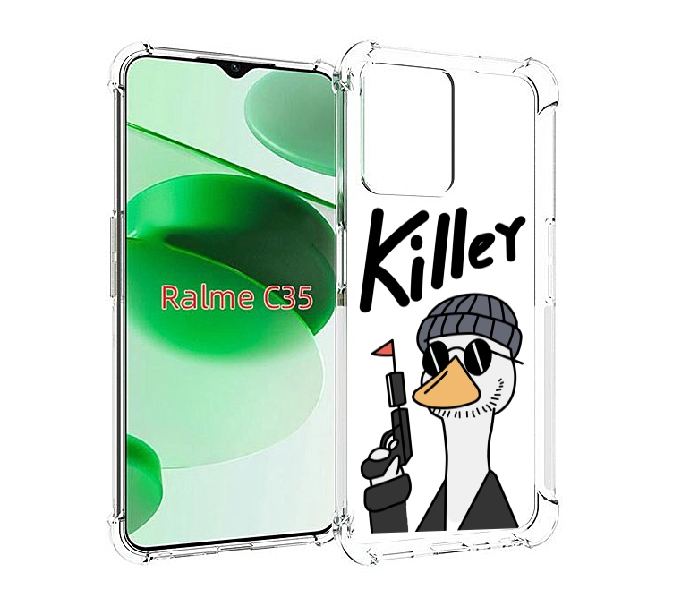 

Чехол MyPads гусь-с-пистолет для Realme C35 / Narzo 50A Prime, Прозрачный, Tocco