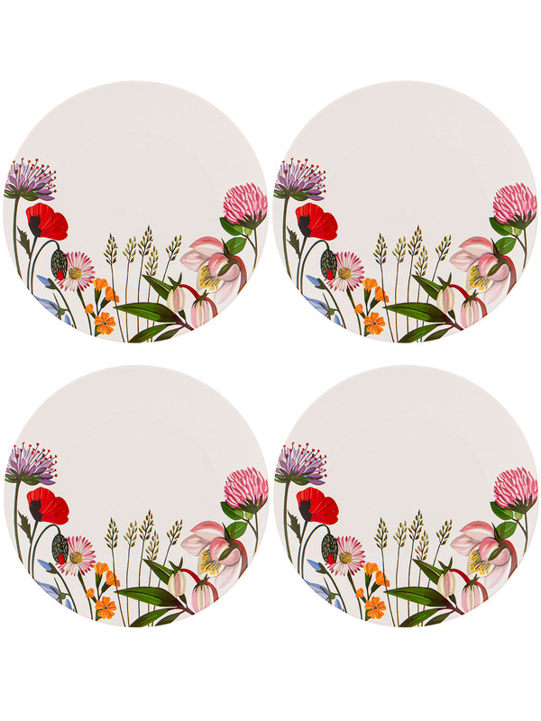 

Набор обеденных тарелок 4 шт Lefard Flower field 24 см 4-SPAIK(97-681)ARTI, Белый, Flower field