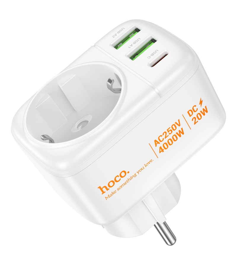 

Сетевое зарядное устройство Hoco AC26 отсутствует 1xUSB Type-C 3 А, AC26