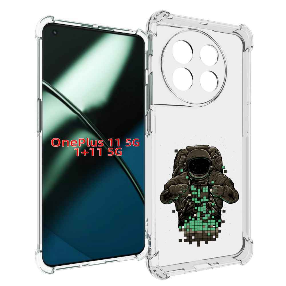 

Чехол MyPads космонавт с пикселями для OnePlus 11, Прозрачный, Tocco