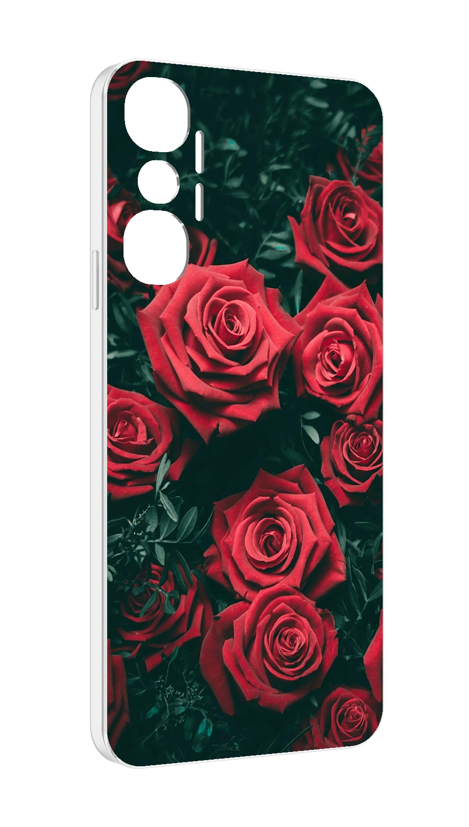 

Чехол MyPads красные-бархатные-розы для Infinix Hot 20 4G, Прозрачный, Tocco