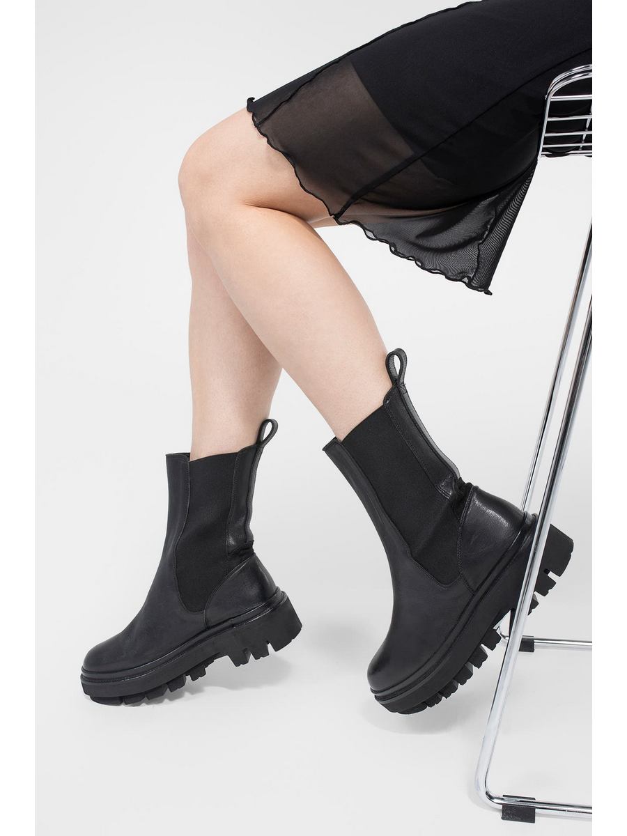 

Полусапоги женские Allsaints 001425204 черные 38 EU, Черный, 001425204