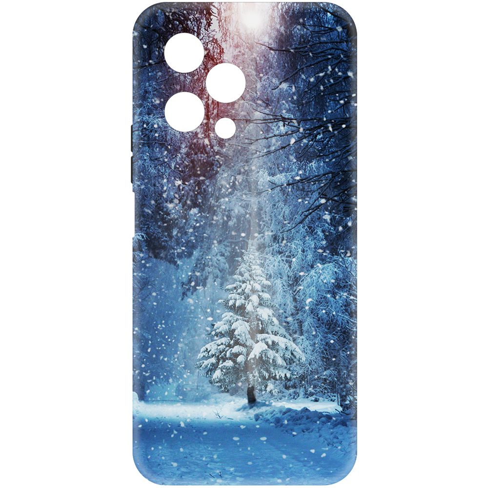 

Чехол-накладка Krutoff Soft Case Лесная ель для Honor 200 Lite черный