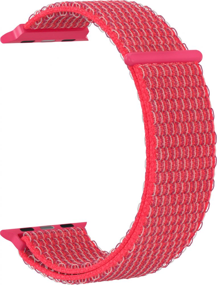 

Ремешок нейлоновый GSMIN Woven Nylon для Apple Watch 38/40mm (Розовый)
