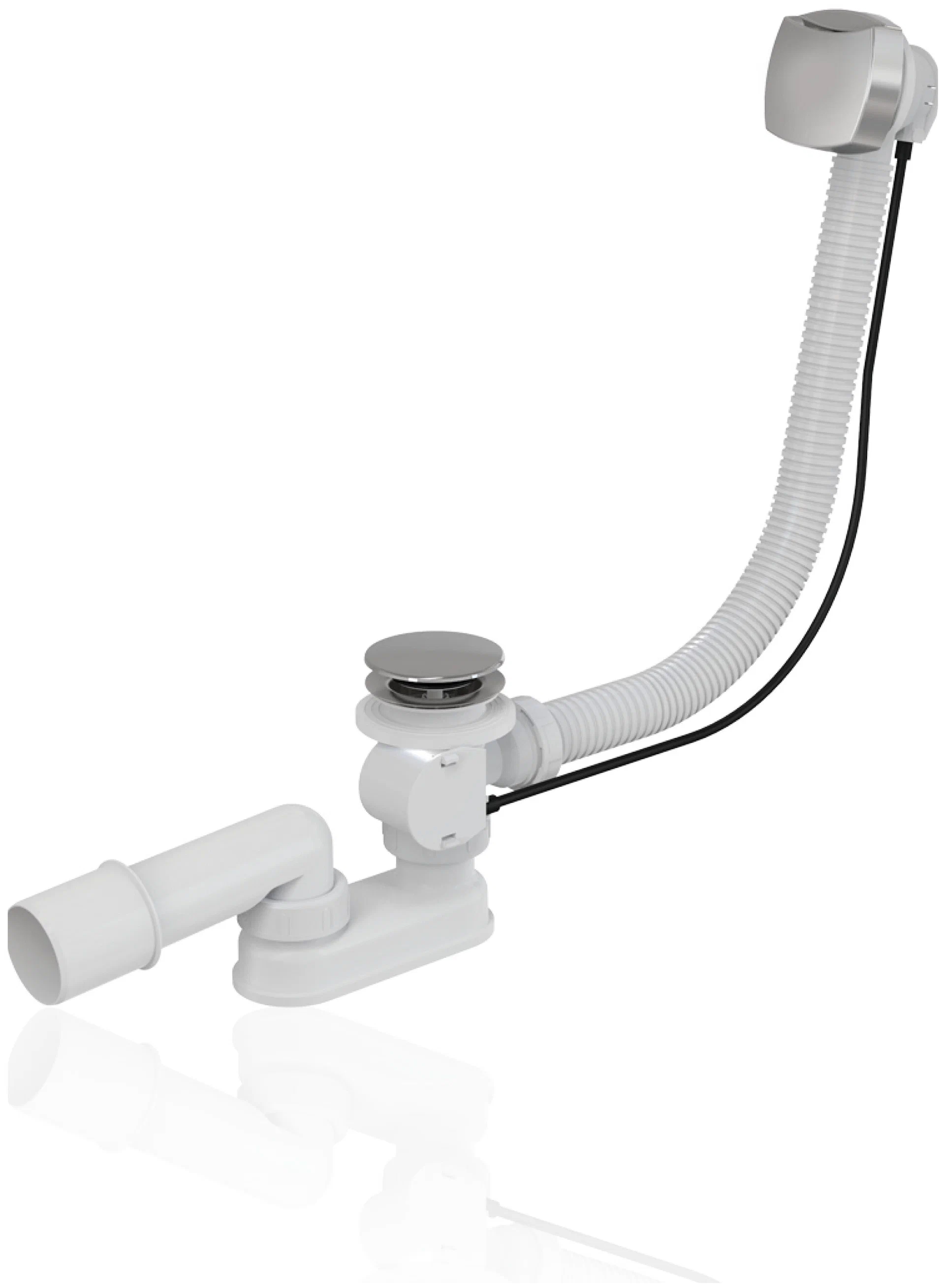 

Слив-перелив Koller Pool для ванны автомат квадратный комплект хром (A51CRM)