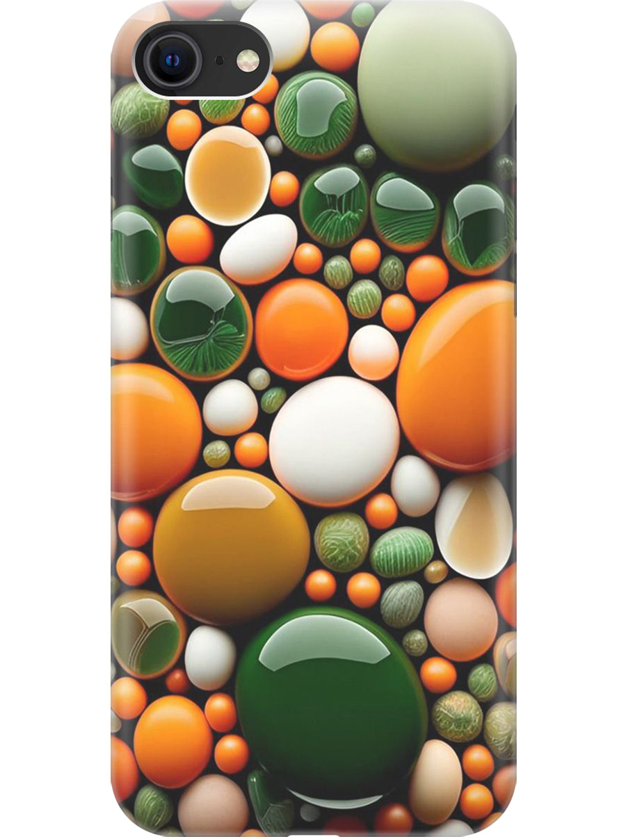 

Силиконовый чехол на Apple iPhone SE (2022)/SE (2020)/8/7 с принтом 900158, Прозрачный;оранжевый;зеленый, 713043241
