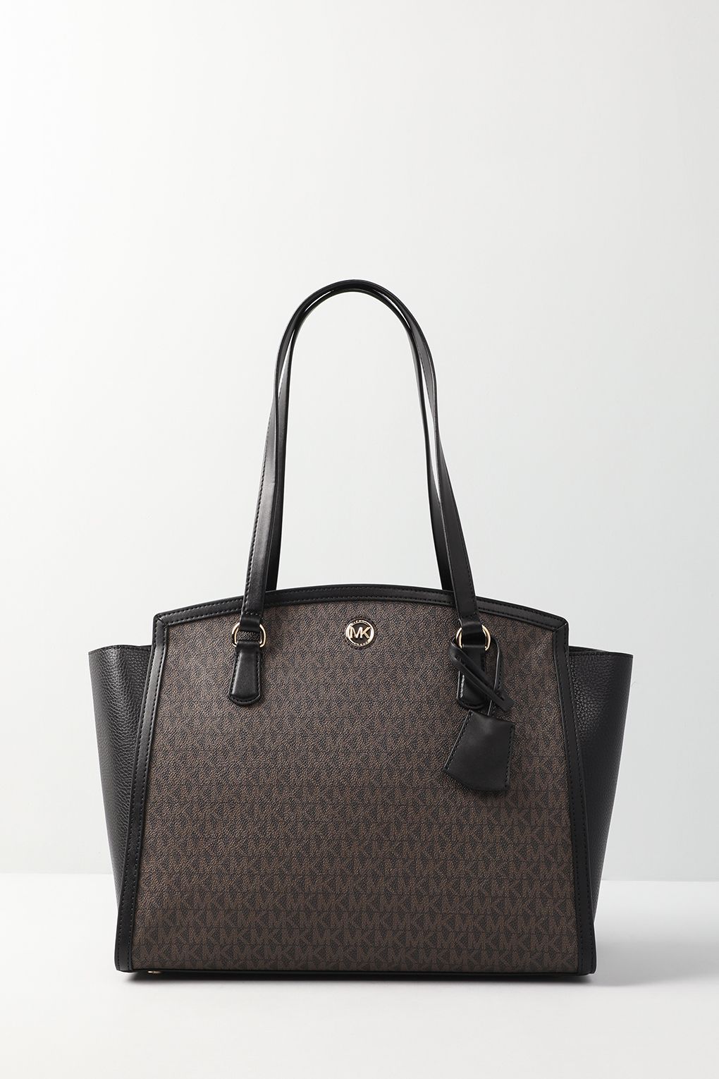 

Сумка тоут женская Michael Kors 30F2G7CT3B коричневая/черная, Коричневый, 30F2G7CT3B