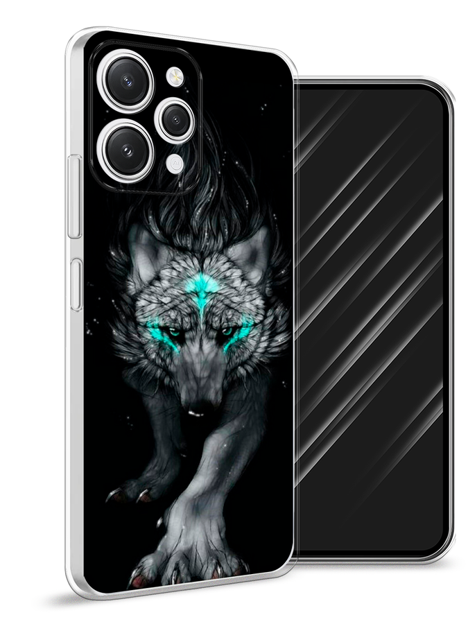 

Чехол Awog на Xiaomi Redmi 12 "Волшебный волк", Черный;серый, 319250-2