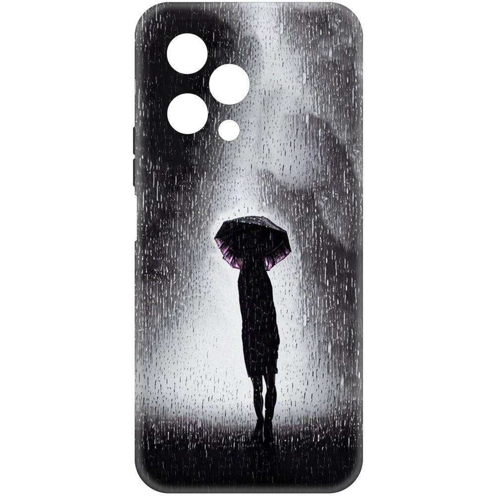 

Чехол-накладка Krutoff Soft Case Ночная крипота для Honor 200 Lite черный