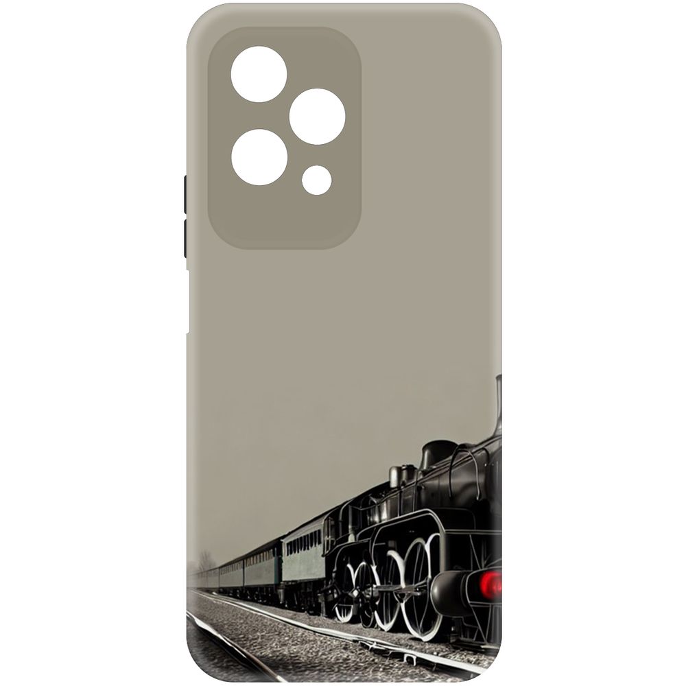 

Чехол-накладка Krutoff Soft Case Паровоз для Honor 200 Lite черный