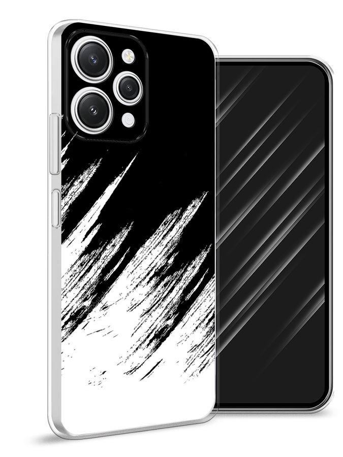 

Чехол Awog на Xiaomi Redmi 12 "Черно белые брызги", Черный;белый;бежевый, 319250-3