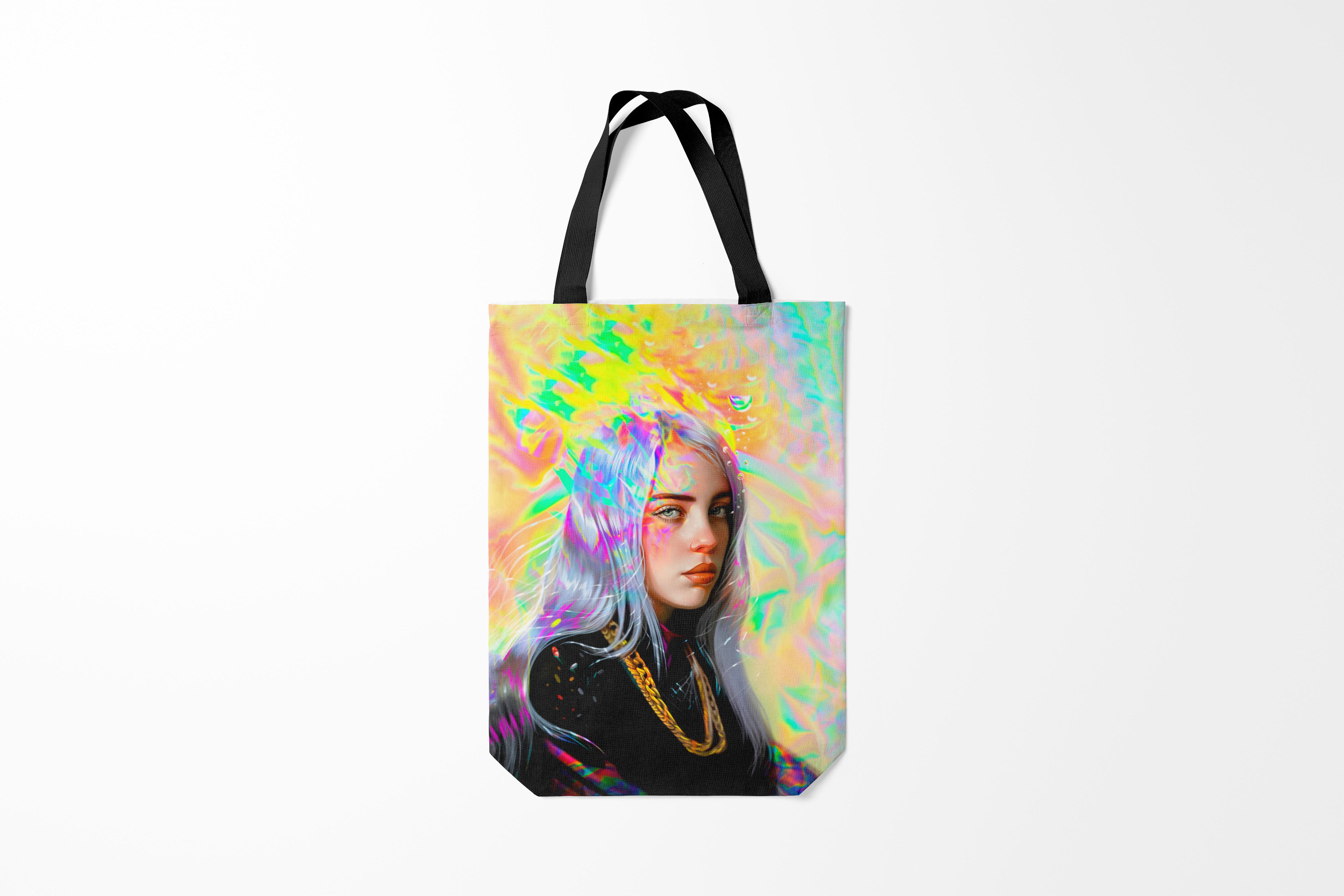 

Сумка шoппер унисекс Burnettie Billie Eilish, черный; белый, Billie Eilish