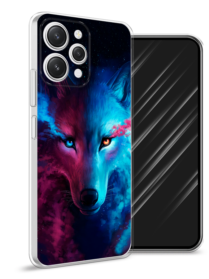 

Чехол Awog на Xiaomi Redmi 12 "Волшебный волк", Голубой;розовый, 319250-1