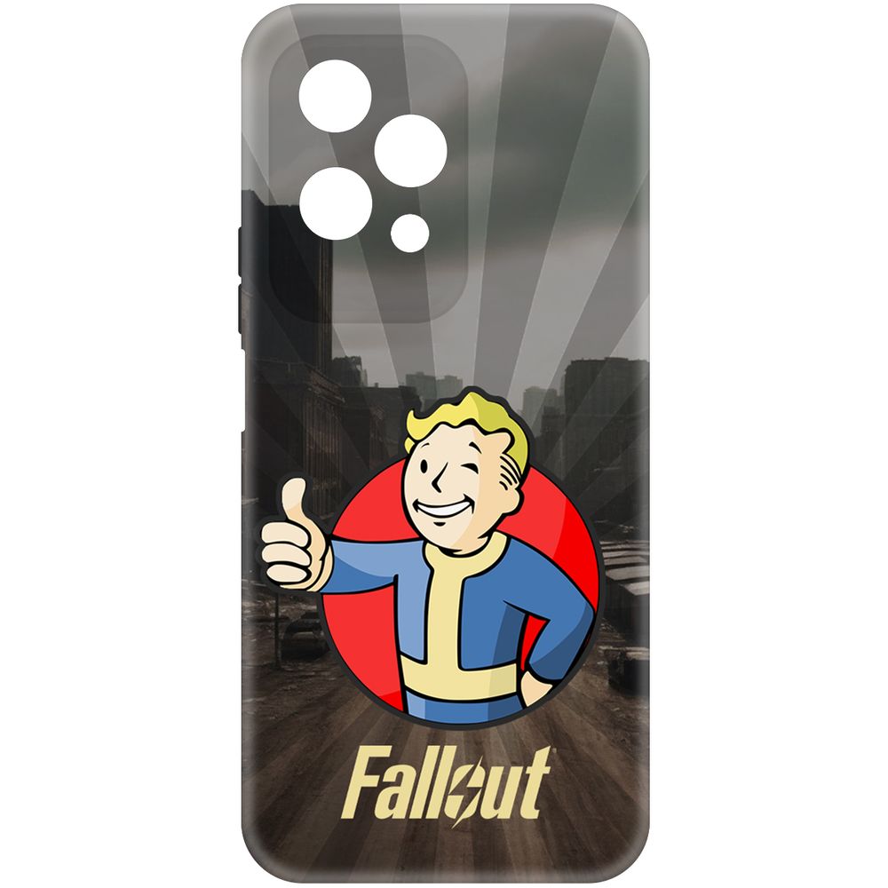 

Чехол-накладка Krutoff Soft Case Фоллаут (Fallout) - Волт-бой для Honor 200 Lite черный