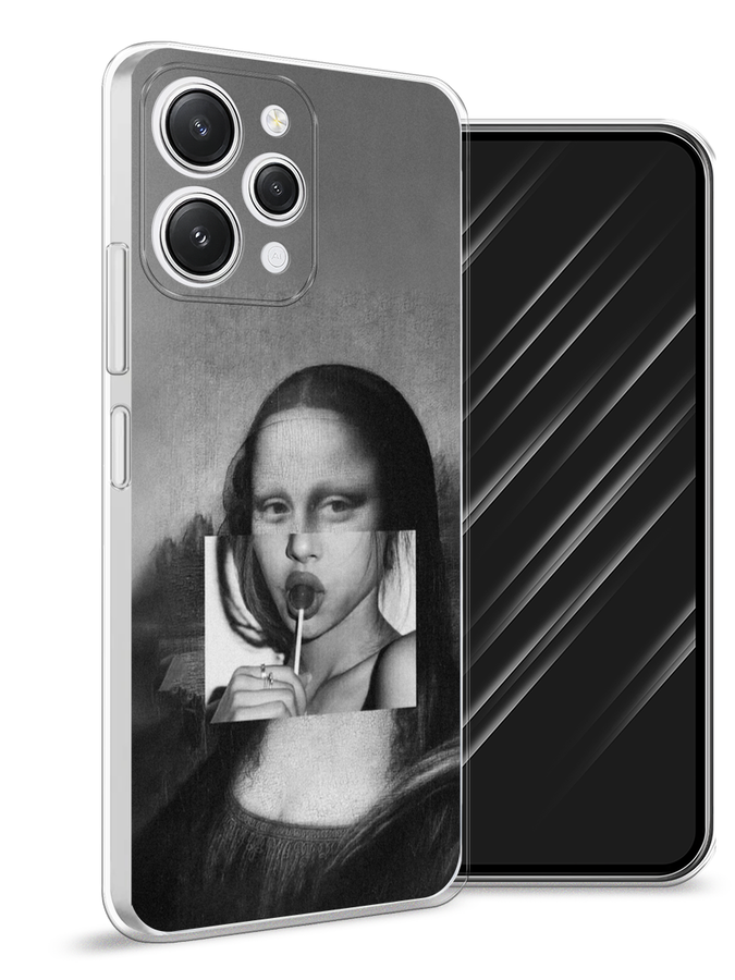 

Чехол Awog на Xiaomi Redmi 12 "Mona Lisa sucking lollipop", Серый, 319250-9