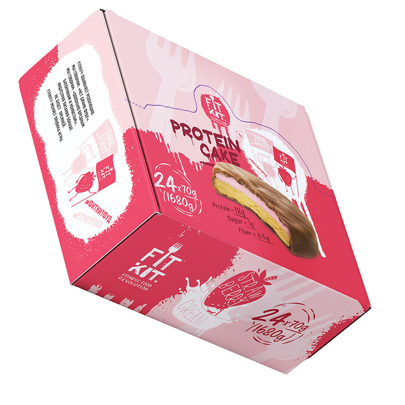 

FitKit Protein Cake (70 г 24 шт) коробка, Protein Cake