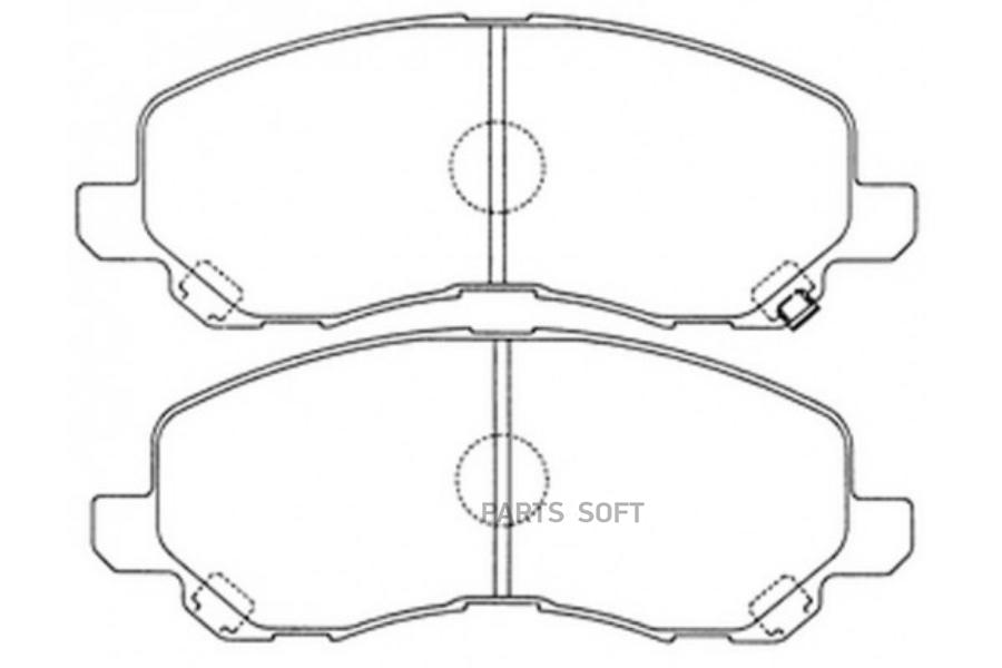 

Колодки тормозные дисковые передние к-т MITSUBISHI LANCER 1.6 2003 - SB NAGAMOCHI BP23469