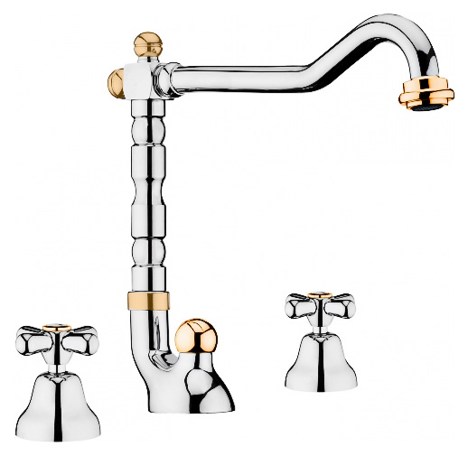 

Смеситель для раковины Webert ARMONY chrome-gold AM750202017 39790