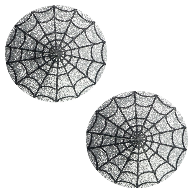 

Lovetoy Пэстисы для груди Reusable Spider Glittering Sexy Nipple Pasties, Серебристый