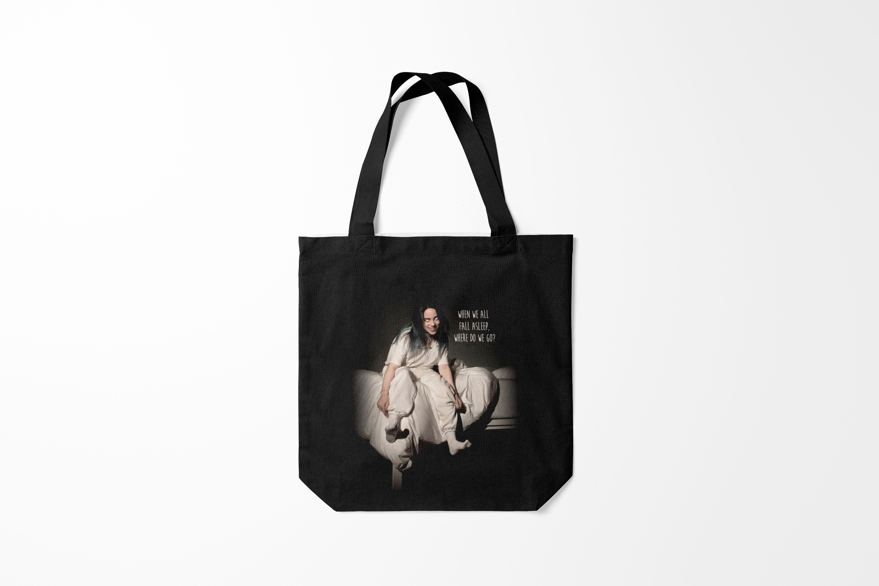 

Сумка шoппер унисекс Burnettie Billie Eilish, черный; белый, Billie Eilish