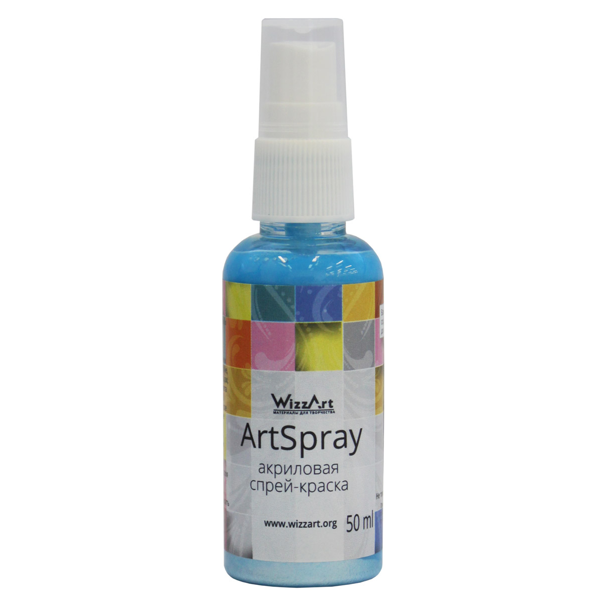 

Спрей-Краска Wizzart ArtSpray (лазурь перламутровый), 50 мл, Голубой