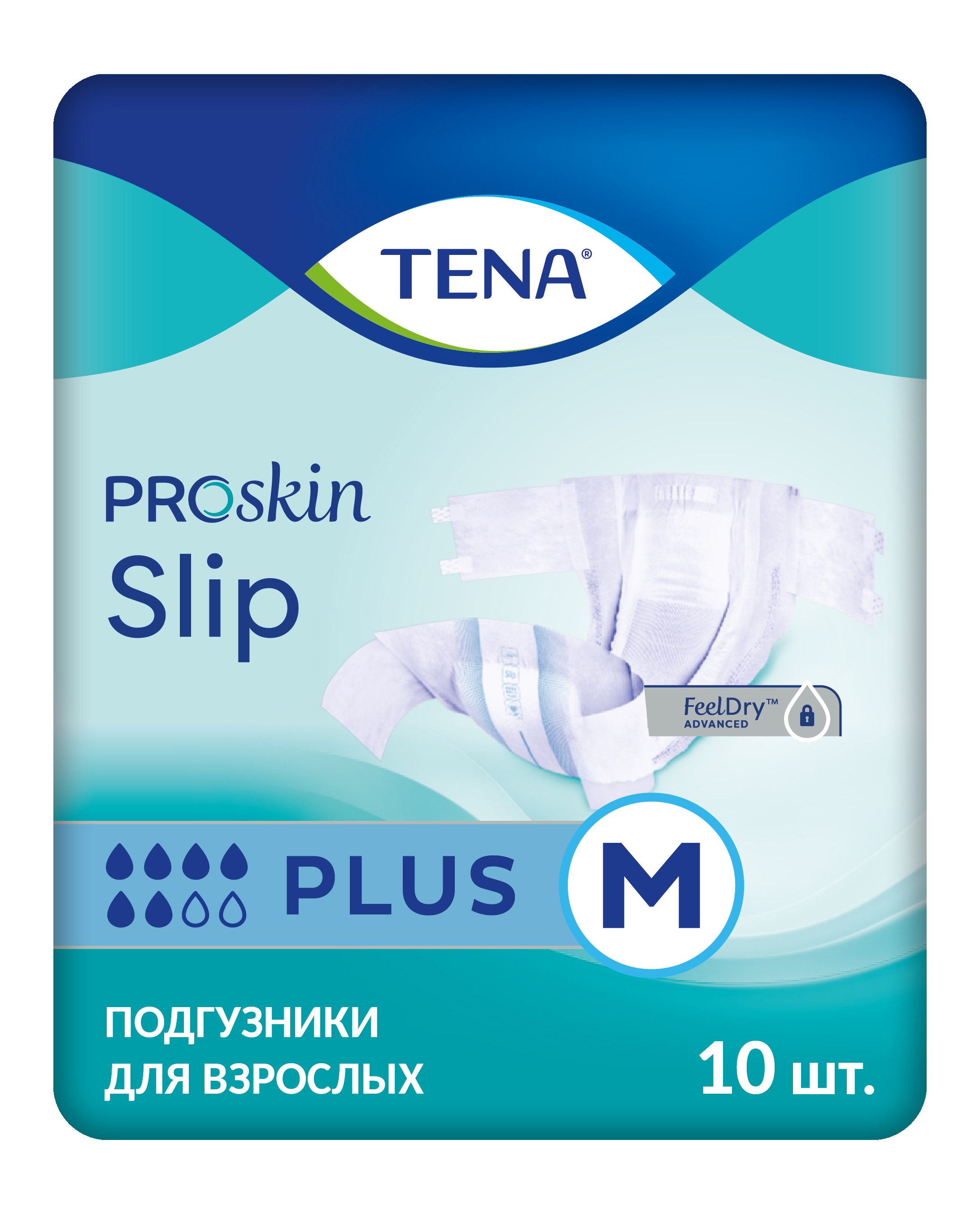 фото Подгузники tena slip plus m дышащие 10 шт.