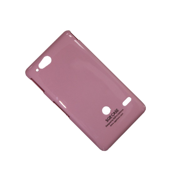 

Чехол Sony ST27 (Xperia Go) пластик лакированный SGP Case Ultra Slider розовый