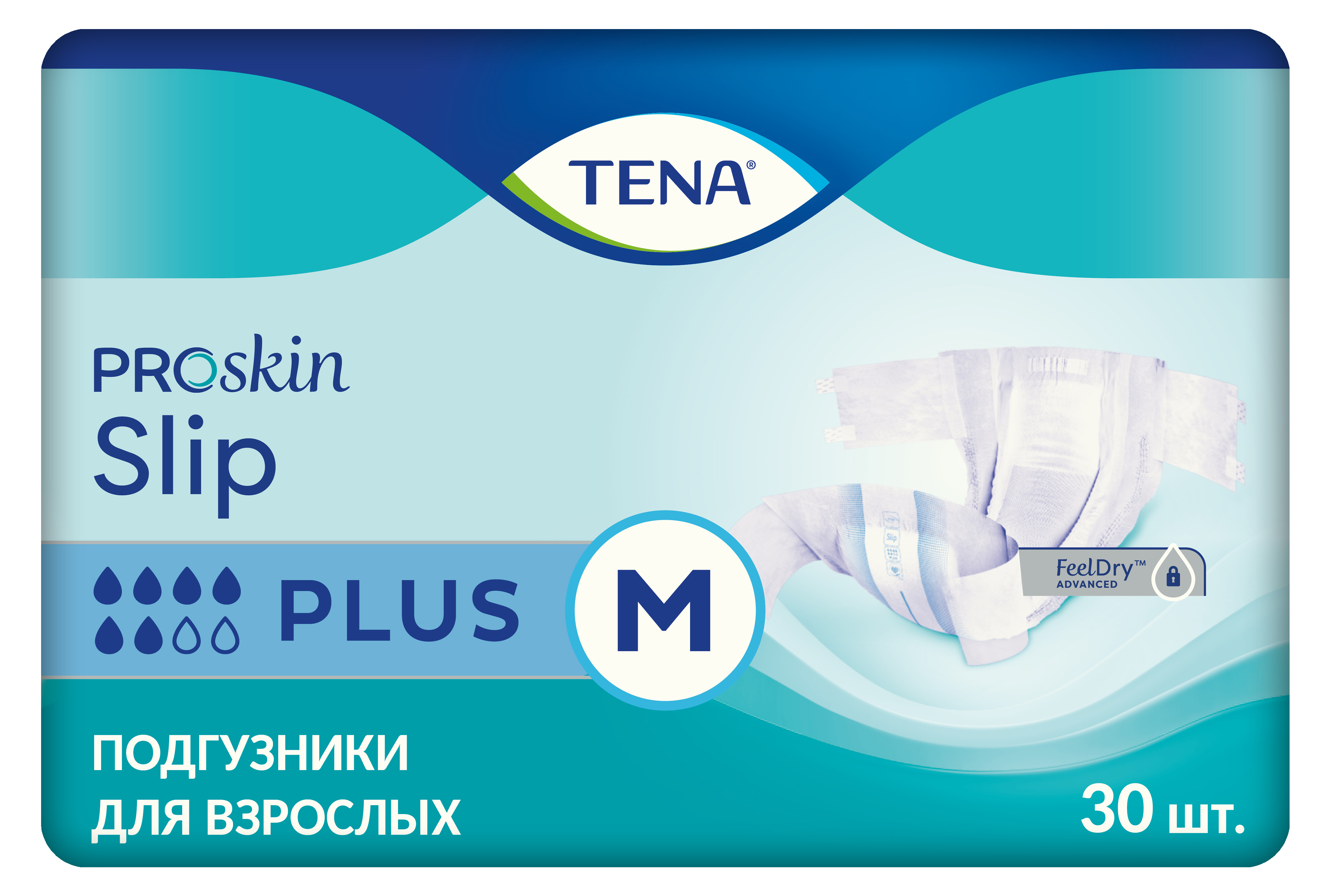 фото Подгузники tena slip plus m дышащие 30 шт.