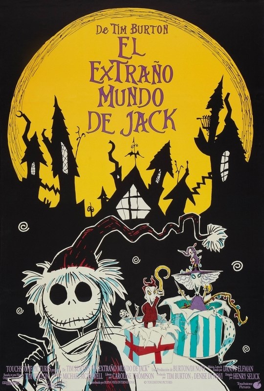 

Постер к мультфильму "Кошмар перед Рождеством" (The Nightmare Before Christmas) 50x70 см