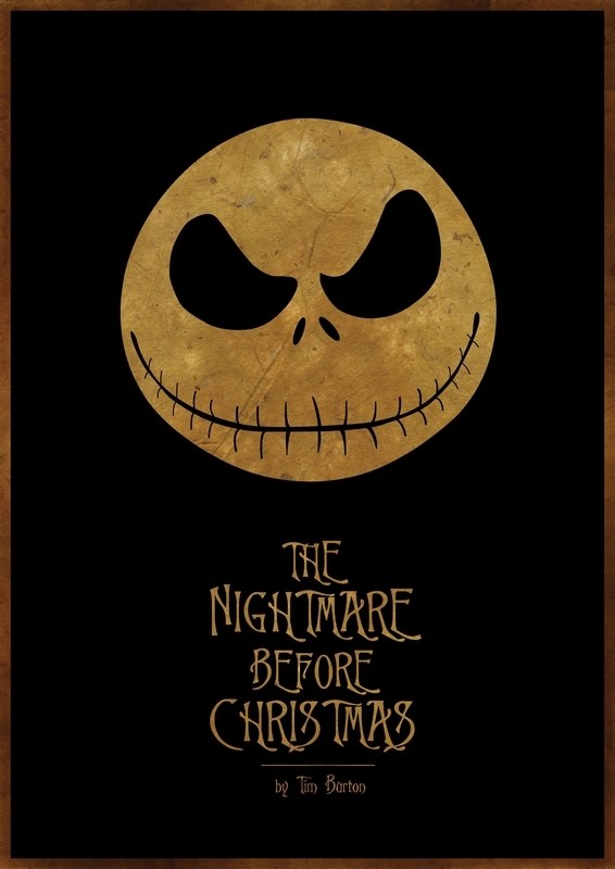 

Постер к мультфильму "Кошмар перед Рождеством" (The Nightmare Before Christmas) 50x70 см