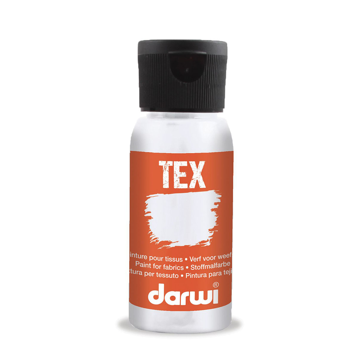 фото Краска для ткани darwi tex, da0100050, 50 мл (007 белый укрывистый)