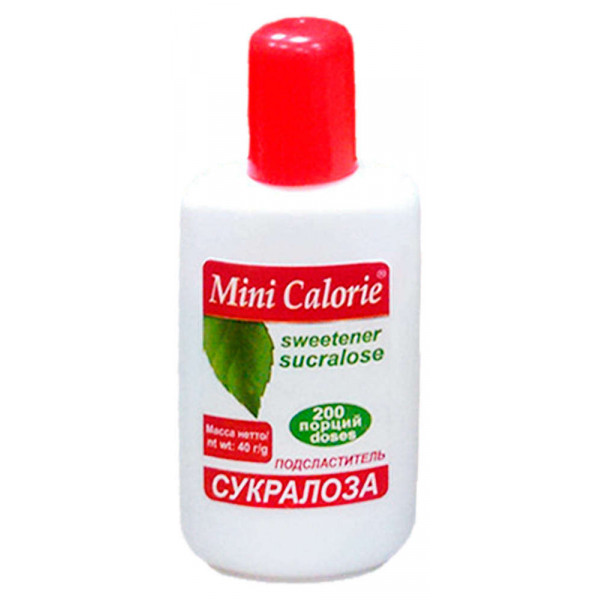 

Подсластитель Mini Calorie Сукралоза 40 г